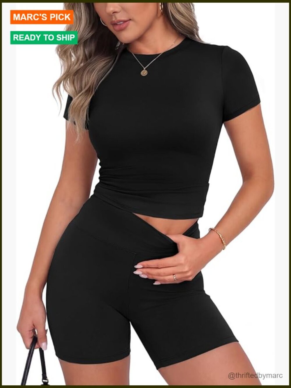 Women's Slim Fit Workout Set - Polyester Spandex Activewear